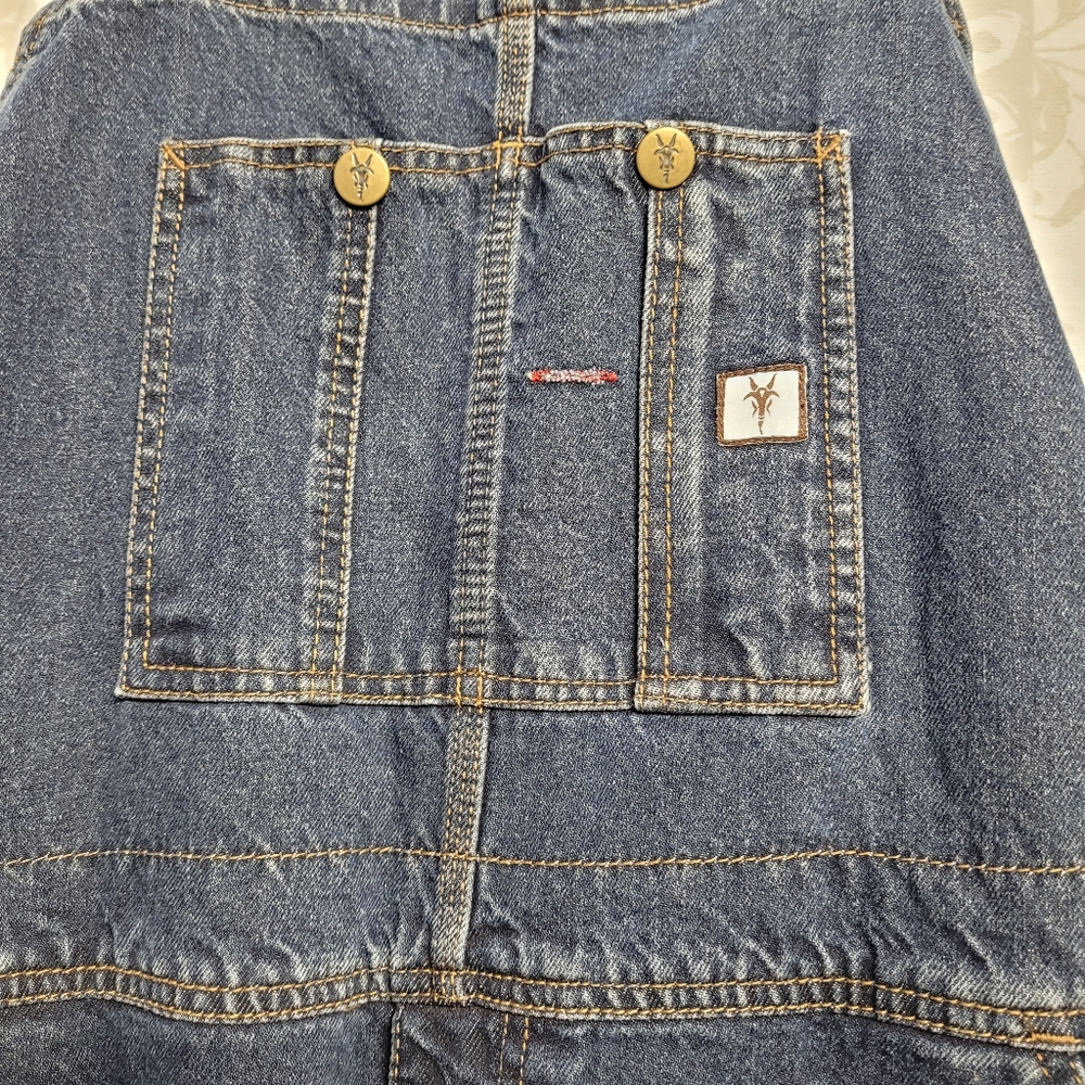 Fortress Products Mens Workwear Washed Denim Bib Overall-Unlined 42/30 - Picture 3 of 11